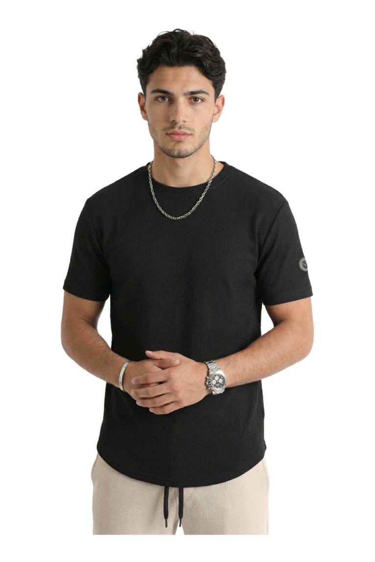 T-shirt Mylrin manches courtes noir La Maison Blaggio