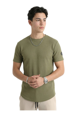 T-shirt manches courtes kaki La Maison Blaggio