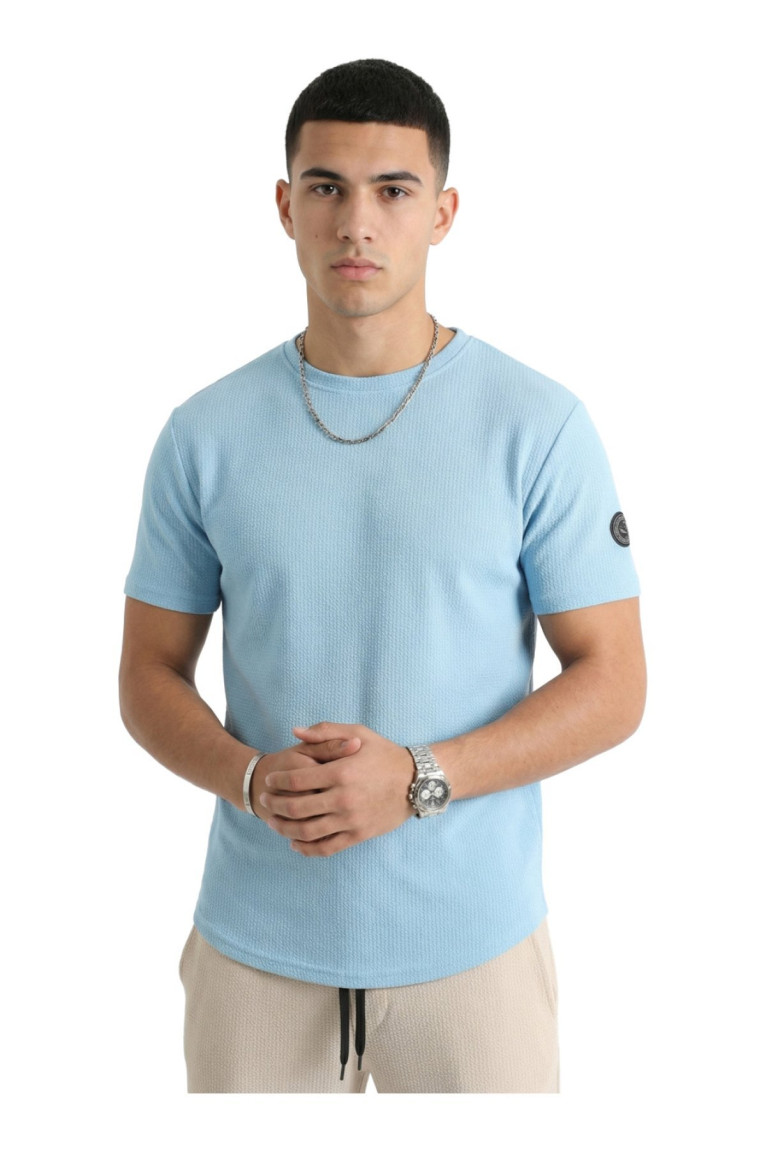 T-shirt Sky manches courtes bleu ciel La Maison Blaggio