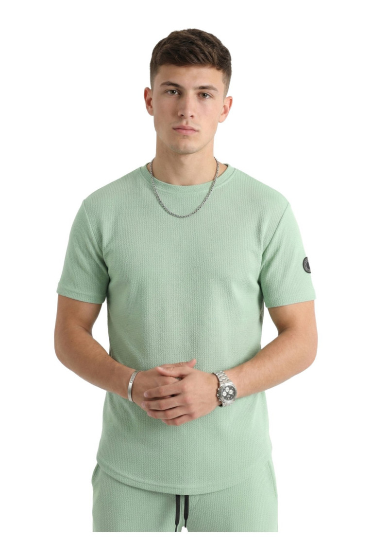 T-shirt manches courtes vert clair La Maison Blaggio