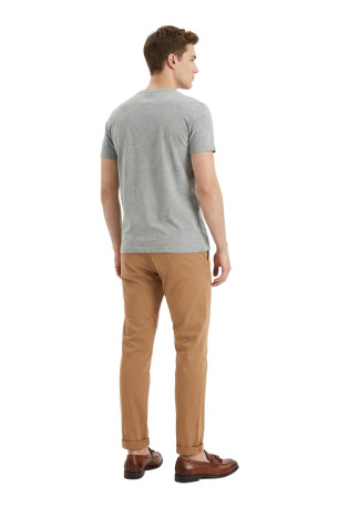 Pantalon chino Camel La Maison Blaggio