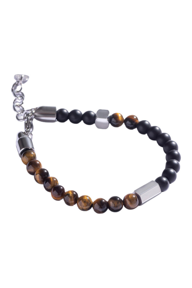 Bracelet - Black/brown/silver