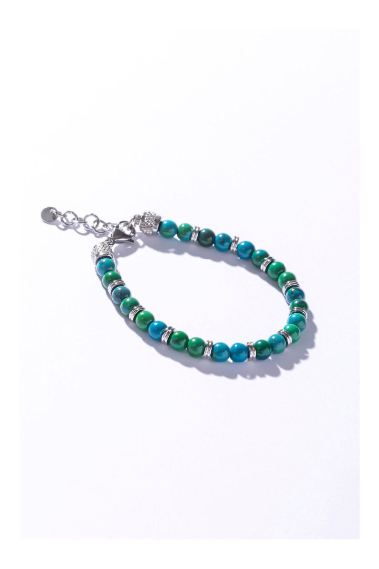 Bracelet - Green/blue/silver