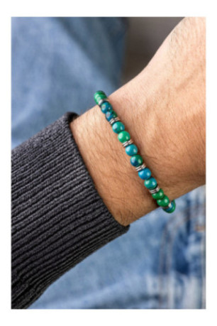 Bracelet - Green/blue/silver