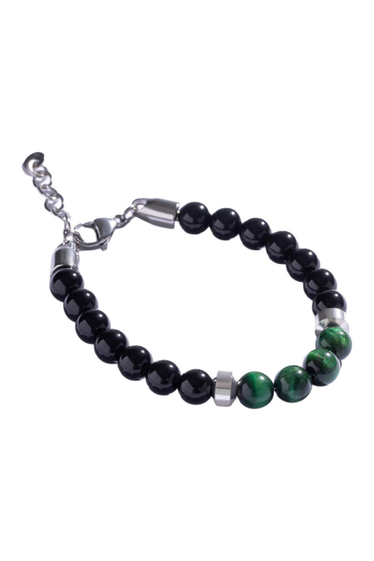 Bracelet - Black/green/silver