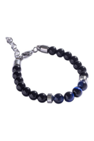 Bracelet - Black/blue/silver