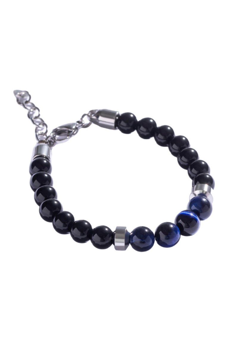 Bracelet - Black/blue/silver