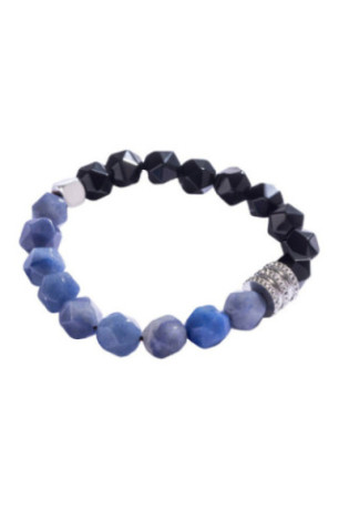 Bracelet - Blue/black/silver