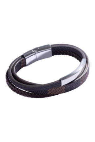 Bracelet - Brown and silver