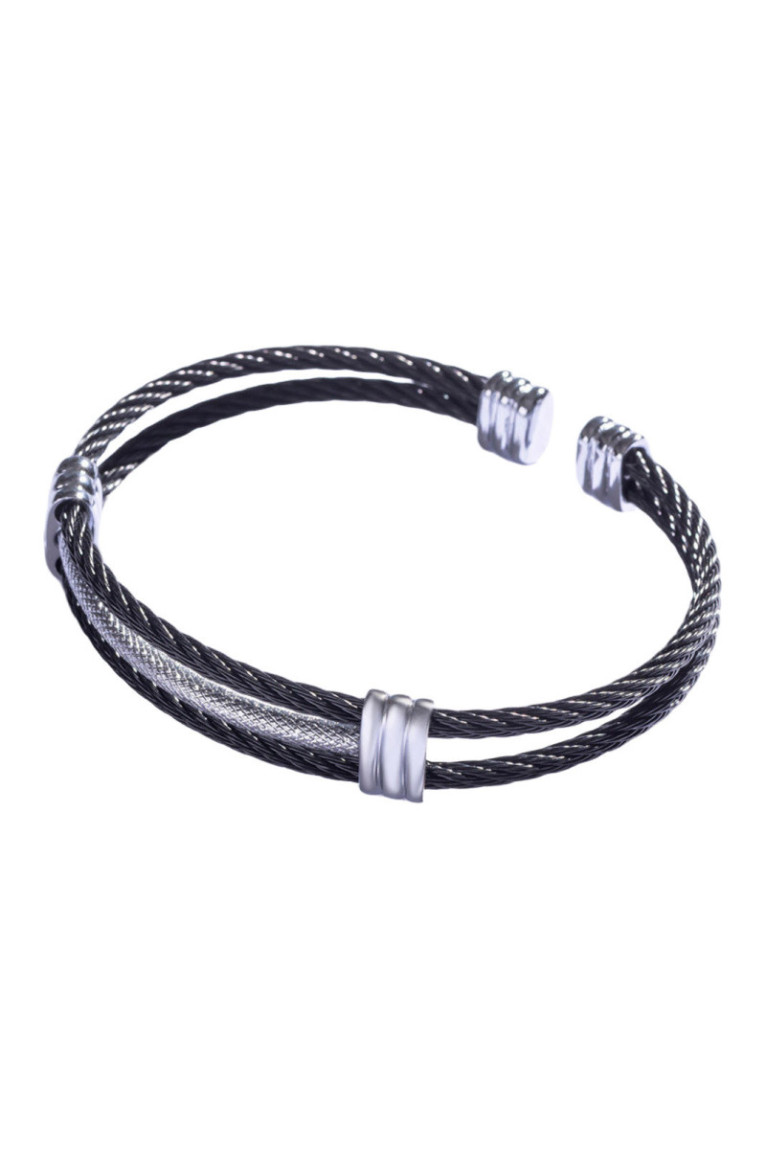 Bracelet - Black and silver