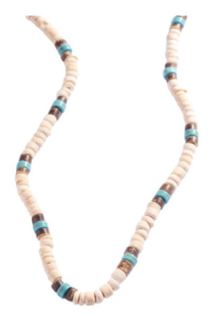 Collier - White/brown/blue/silver