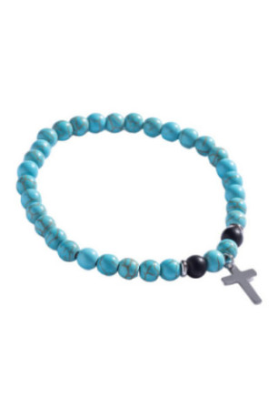 Bracelet - Blue/black/silver