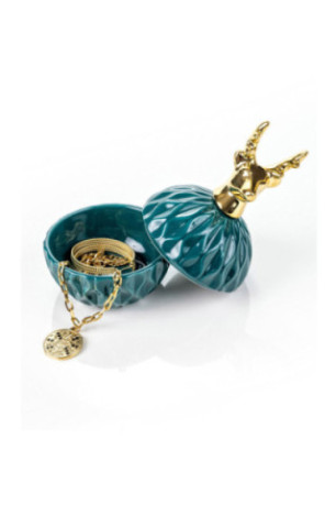 Boîte de rangement pour bijoux - Bristol Dark Green