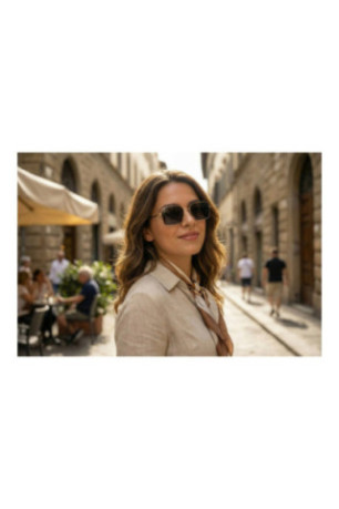 Lunettes de soleil - Grey/Gold/Gold