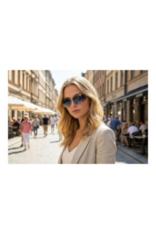 Lunettes de soleil - Gradient/Silver/Silver