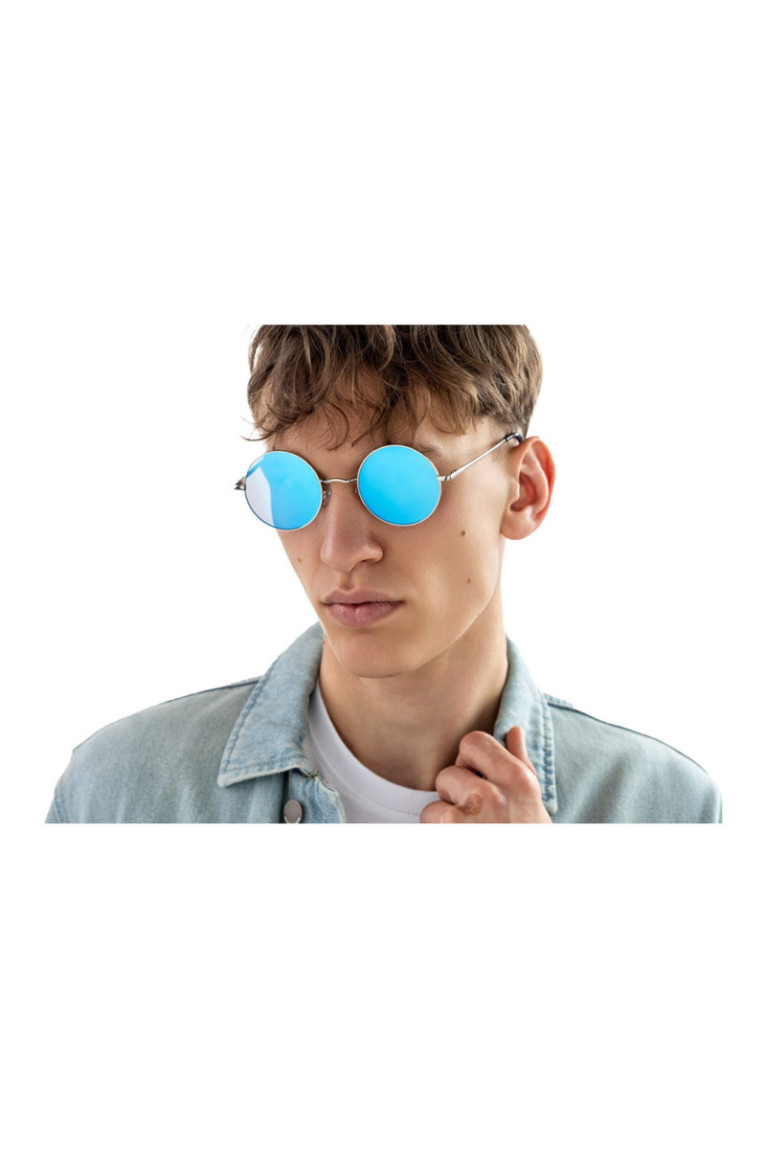 Lunettes de soleil - Blue mirrored/Silver/Silver