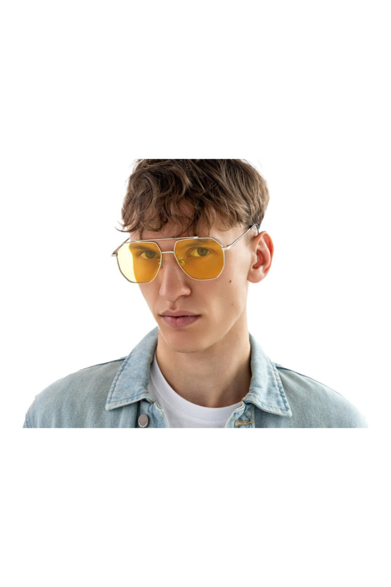 Lunettes de soleil - Yellow/Silver/Silver