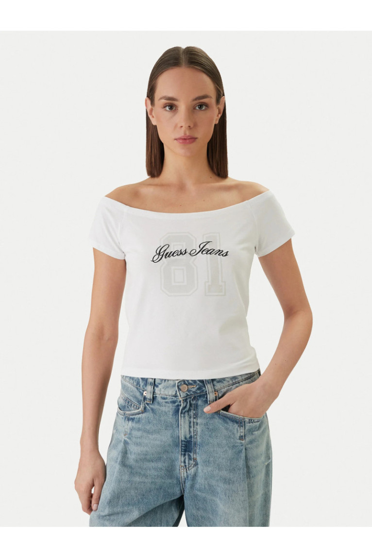Top bustier logo Guess jeans