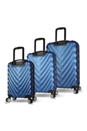 Ensemble de valises (3 pièces) - Bleu foncé