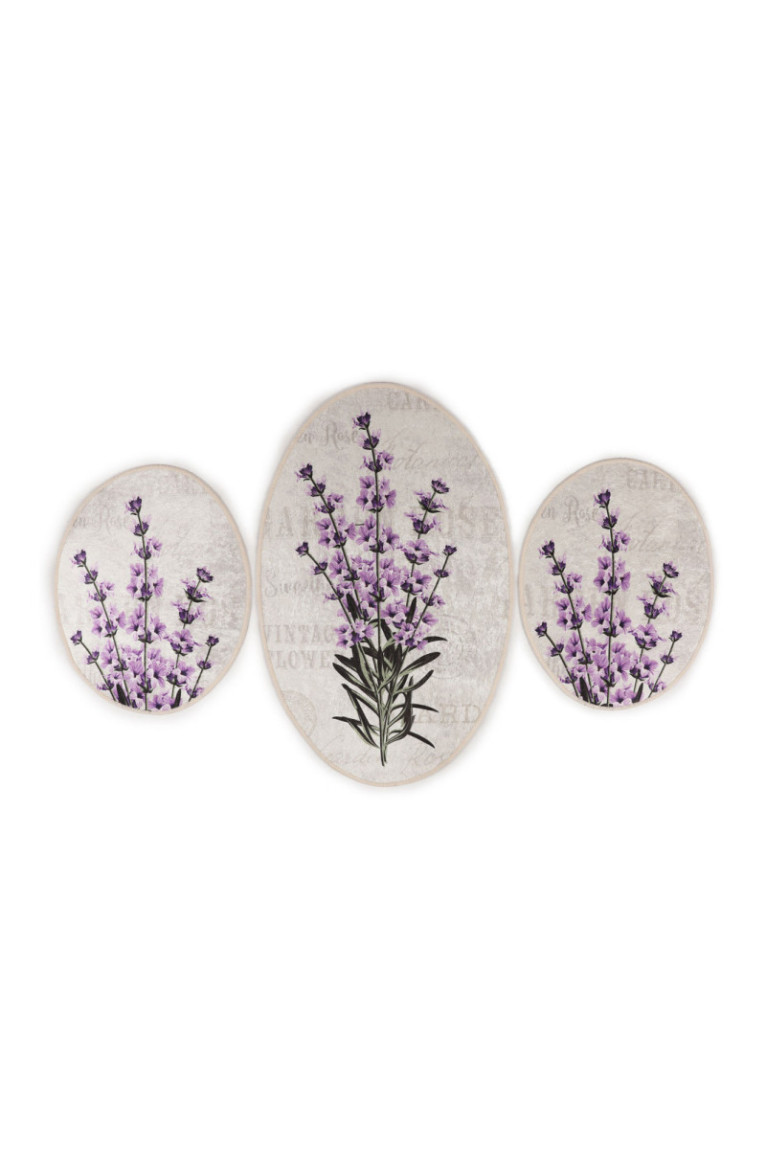 Ensemble de tapis de bain (3 pièces) - Multicolore