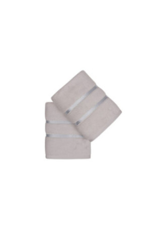 Ensemble de serviettes à main (2 pièces) - Bleu clair / Gris clair