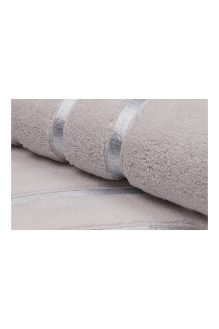 Ensemble de serviettes à main (2 pièces) - Bleu clair / Gris clair