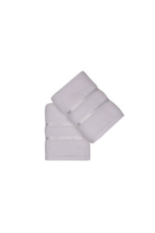 Ensemble de serviettes à main (2 pièces) - Blanc