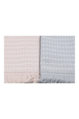 Ensemble de serviettes de toilette (6 pièces) - Bleu foncé / Marron / Poudre / Vert / Beige