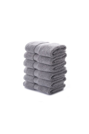 Ensemble de serviettes de toilette (6 pièces) - Gris