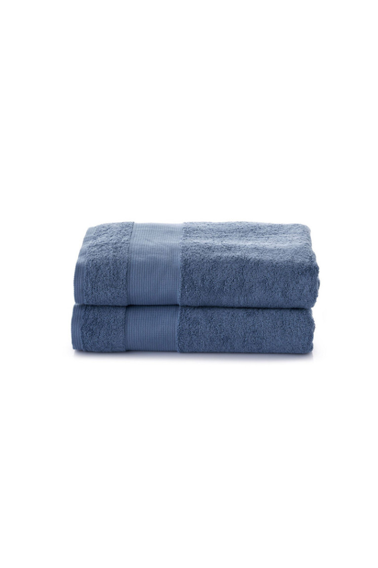 Ensemble de serviettes de toilette (2 pièces) - Bleu