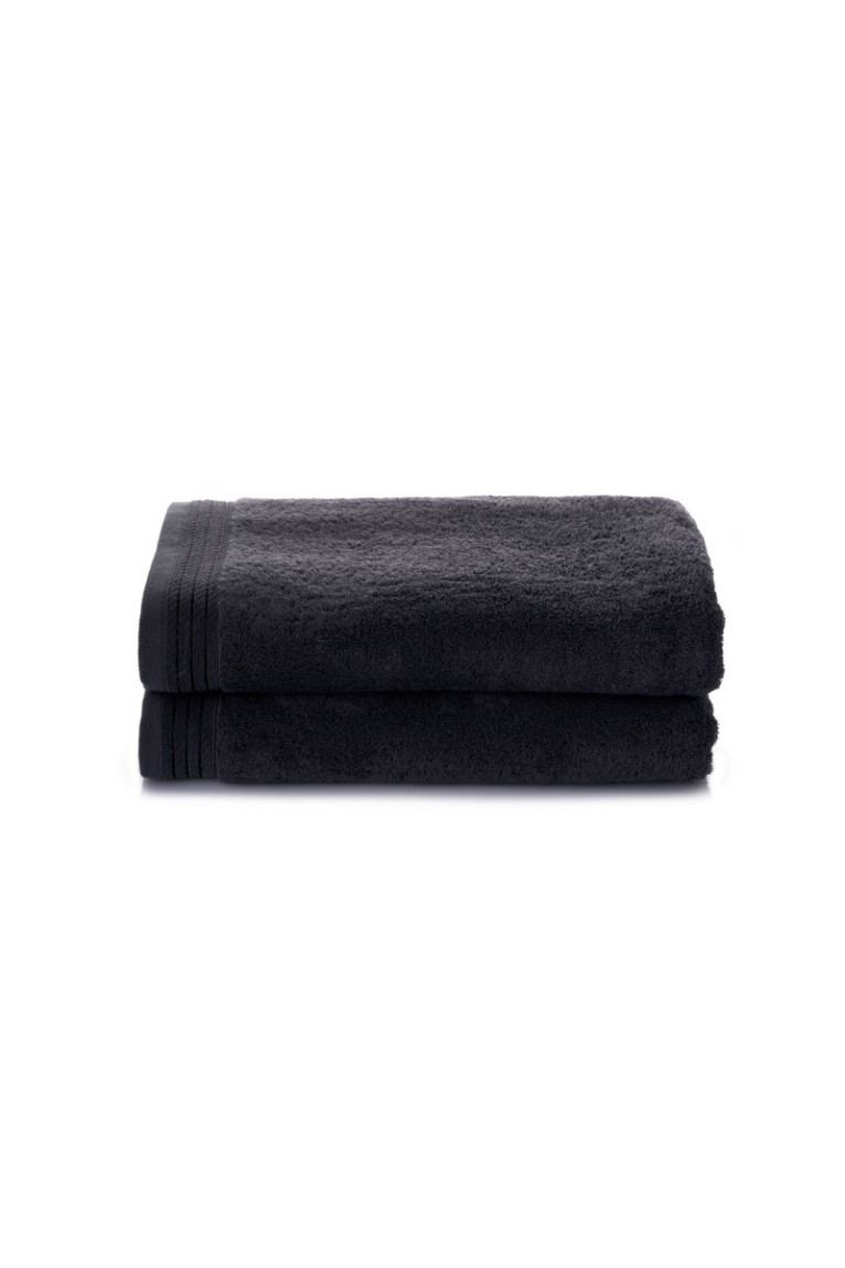 Ensemble de serviettes de toilette (2 pièces) - Noir