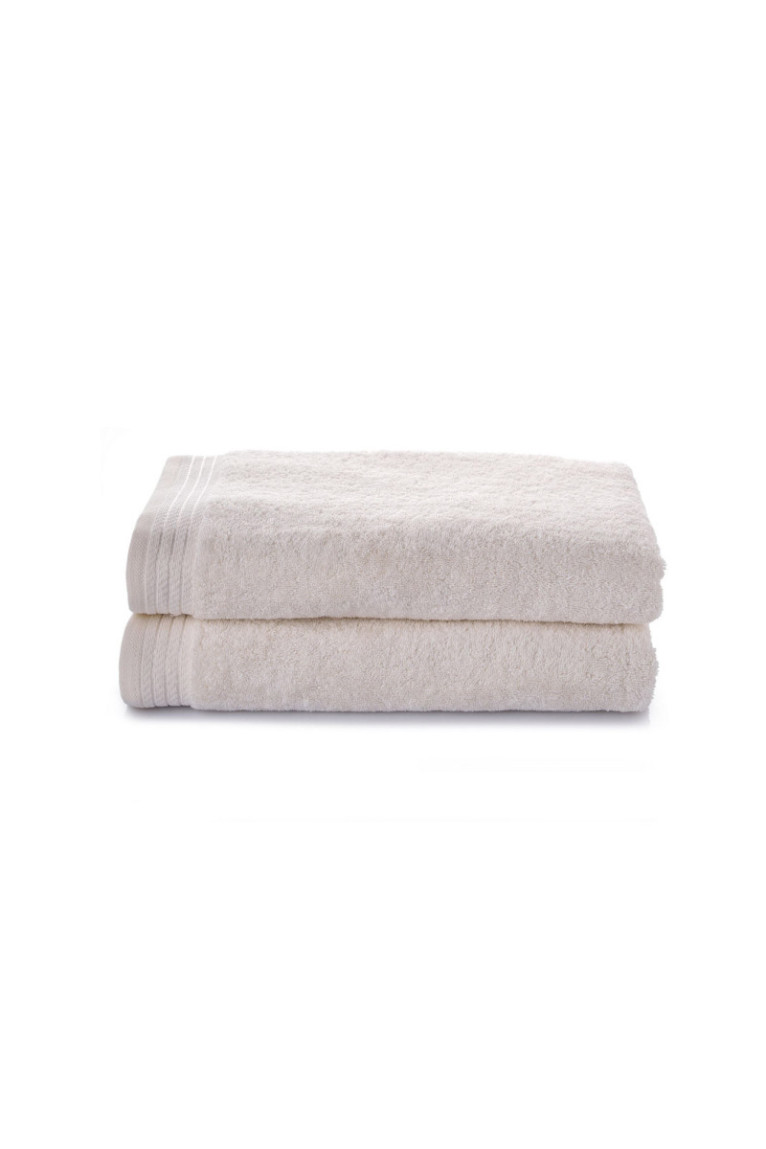 Ensemble de serviettes de bain (2 pièces) - Écru