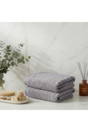 Ensemble de serviettes de bain (2 pièces) - Gris