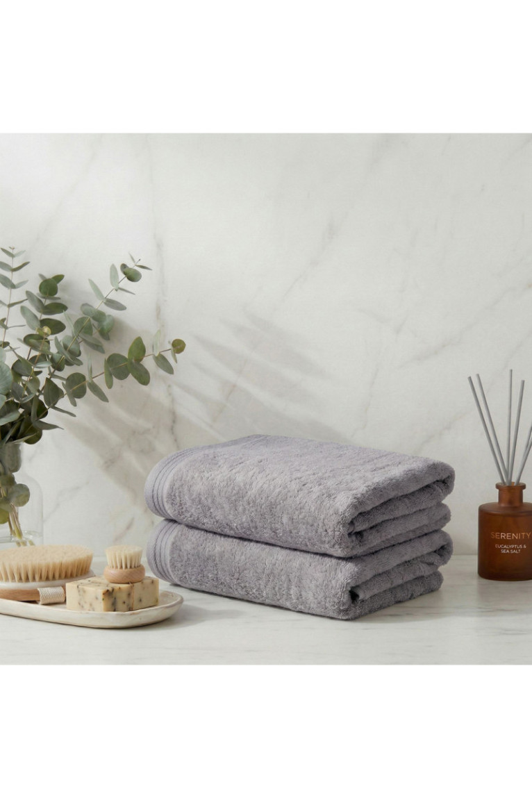Ensemble de serviettes de bain (2 pièces) - Gris