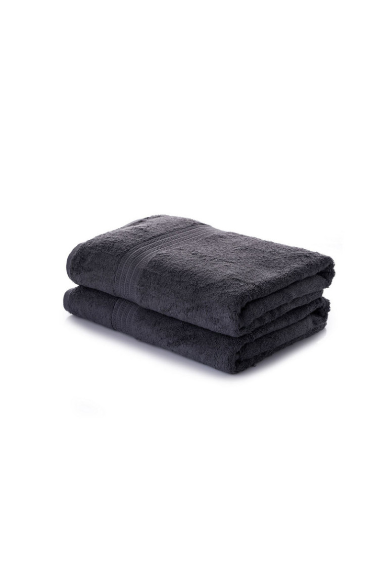 Ensemble de serviettes de toilette (2 pièces) - Anthracite