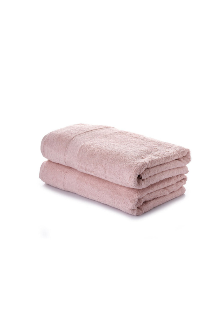 Ensemble de serviettes de toilette (2 pièces) - Rose clair