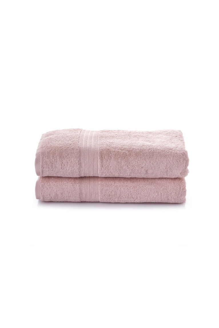 Ensemble de serviettes de toilette (2 pièces) - Rose clair