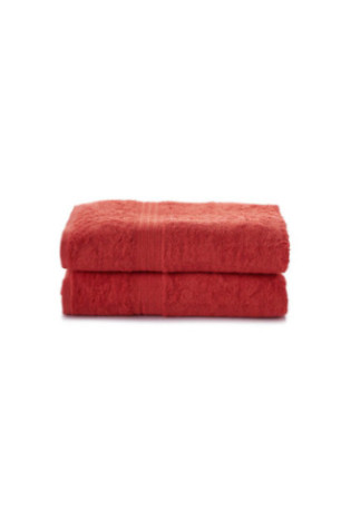 Ensemble de serviettes de toilette (2 pièces) - Tuile rouge