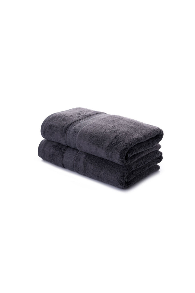 Ensemble de serviettes de bain (2 pièces) - Noir