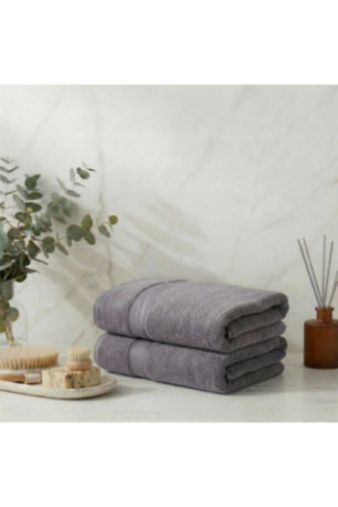 Ensemble de serviettes de bain (2 pièces) - Gris