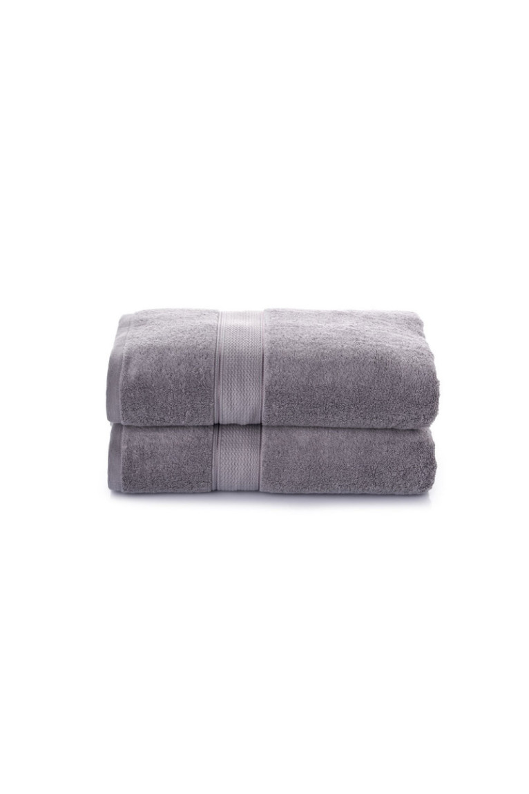 Ensemble de serviettes de bain (2 pièces) - Gris