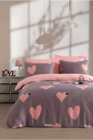 Ensemble de housse de couette en satin - 260x220cm