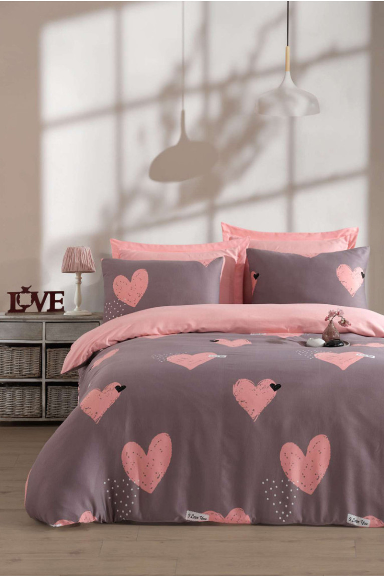 Ensemble de housse de couette en satin - 260x220cm