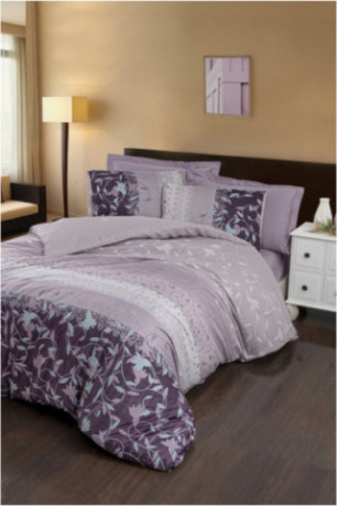 Ensemble de housse de couette en satin - 140x200cm