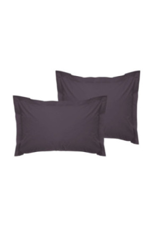 Ensemble de taies d'oreiller en satin Oxford (2 pièces) - 60x60cm
