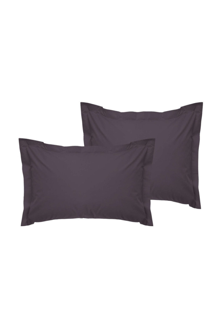 Ensemble de taies d'oreiller en satin Oxford (2 pièces) - 60x60cm