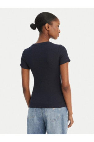 TShirt MC coton côtelé Guess jeans