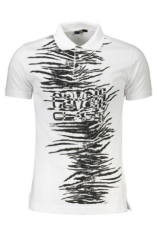 CAVALLI CLASS POLO MANCHES COURTES HOMME BLANC Cavalli Class