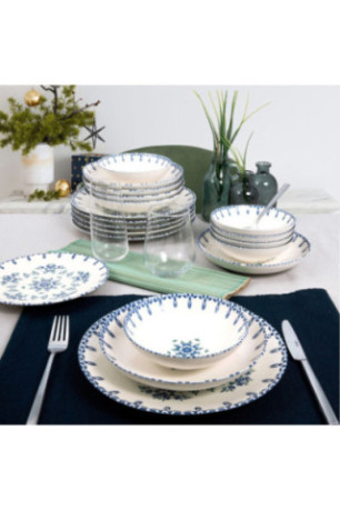 Service de table (24 pièces) - White / Blue