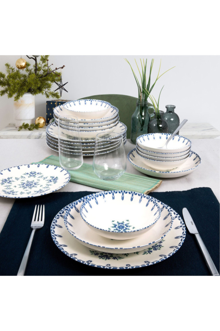 Service de table (24 pièces) - White / Blue